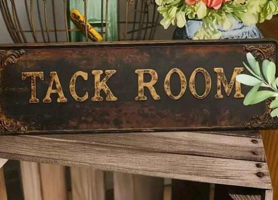 Tack room sign